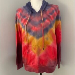 Wild Fable Tie Dye Fleece Hoodie. Bright colors!  Size M